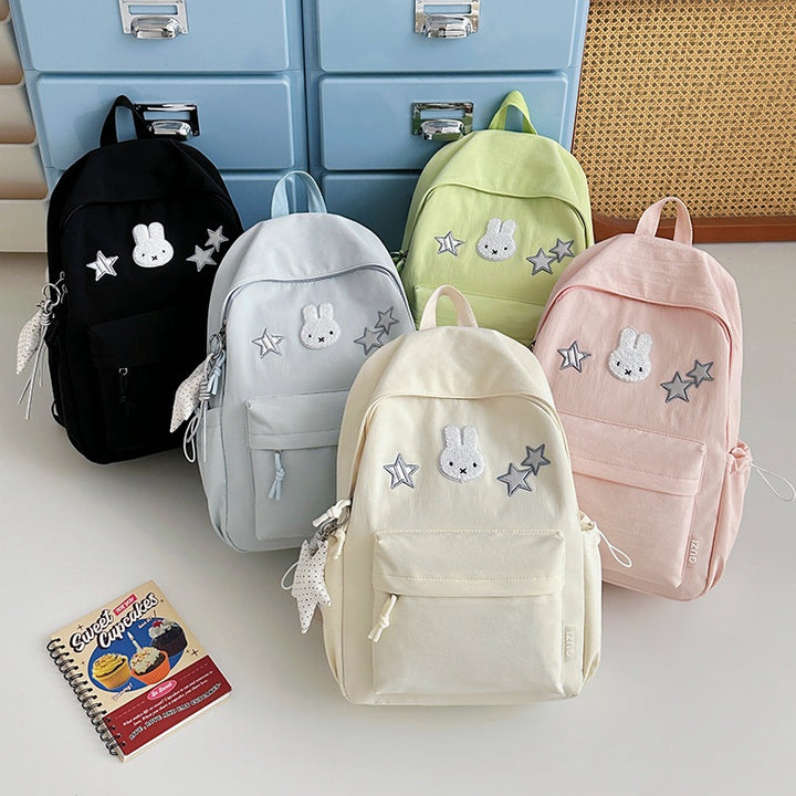 Cute Bunny-Embellished Backpack Bowlift