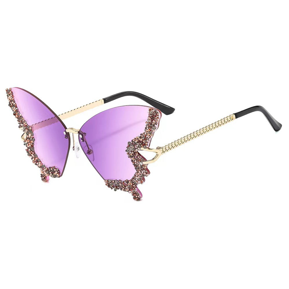 Women extravagant wing sunglasses Bowlift