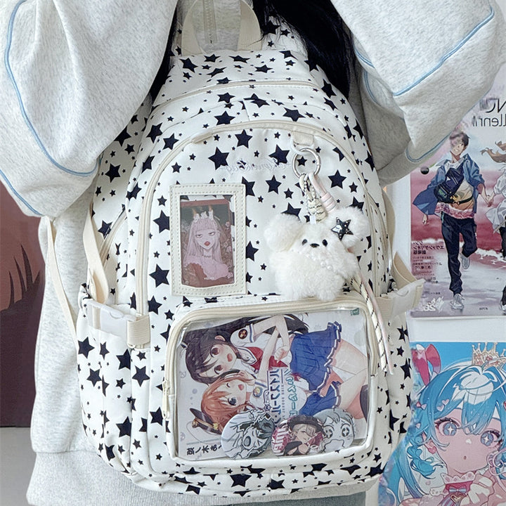 Stylish Star Print Backpack