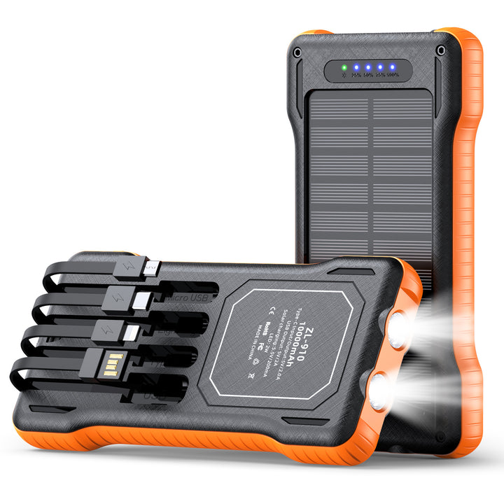 Solar Powerbank with Integrated LED Light Bowlift