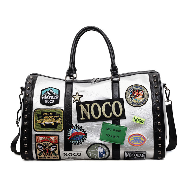 Fashionable Patchwork Gym Duffle Bag