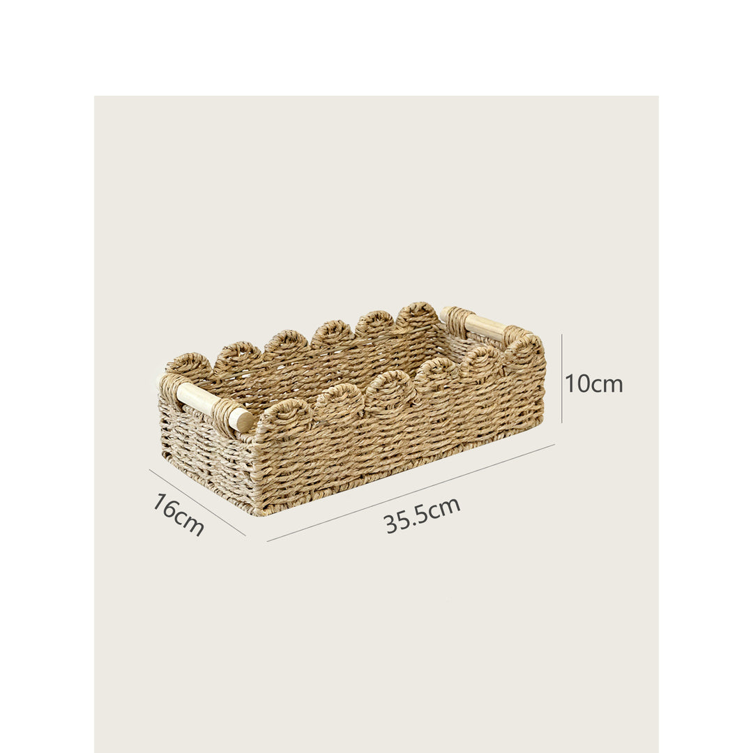 Decorative storage basket with ergonomic handles Bowlift