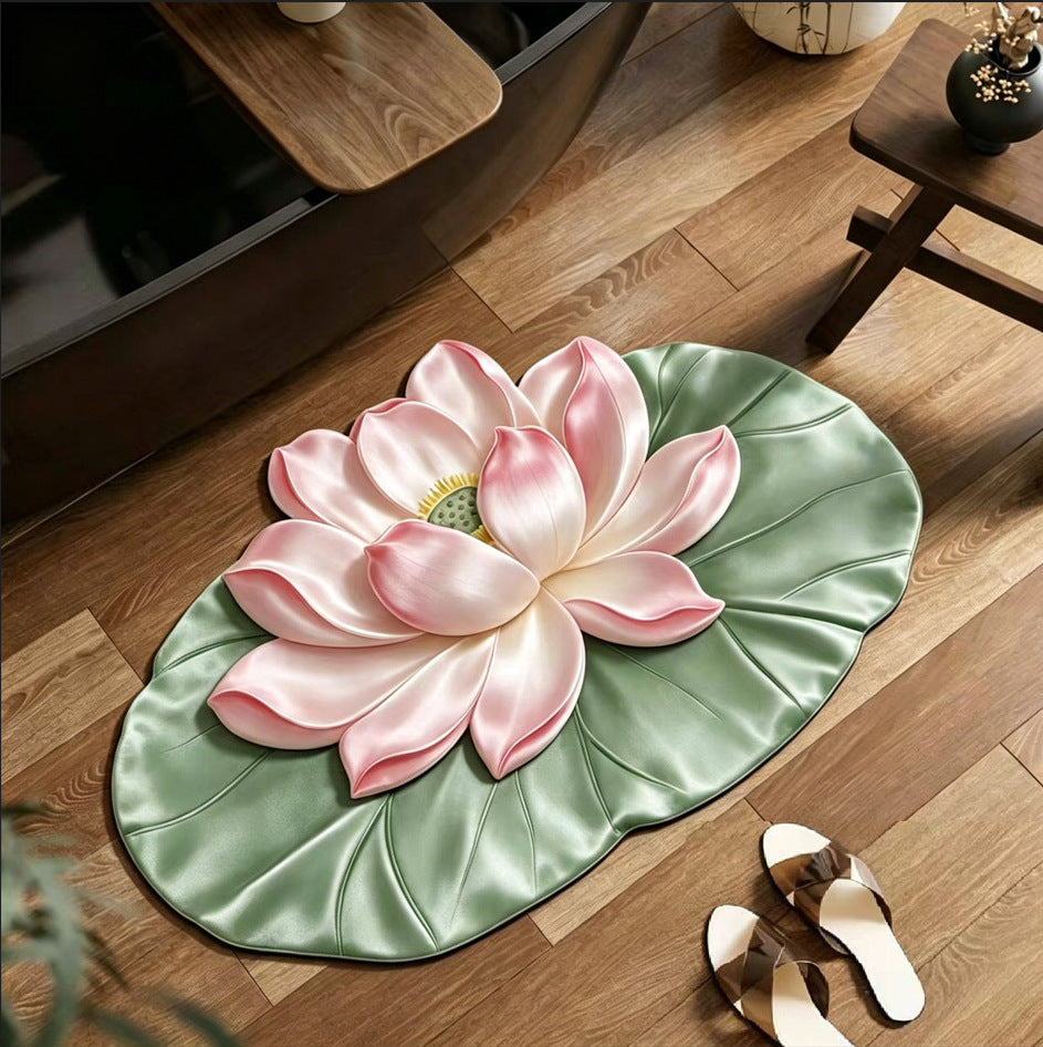 Floral Embellished Area Rug