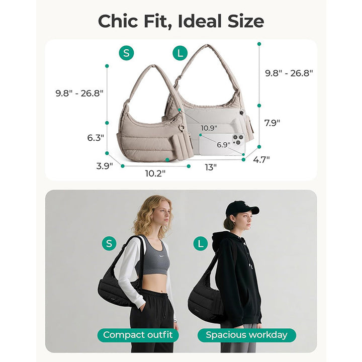 Fashionable shoulder bag with insulated interior compartment Bowlift