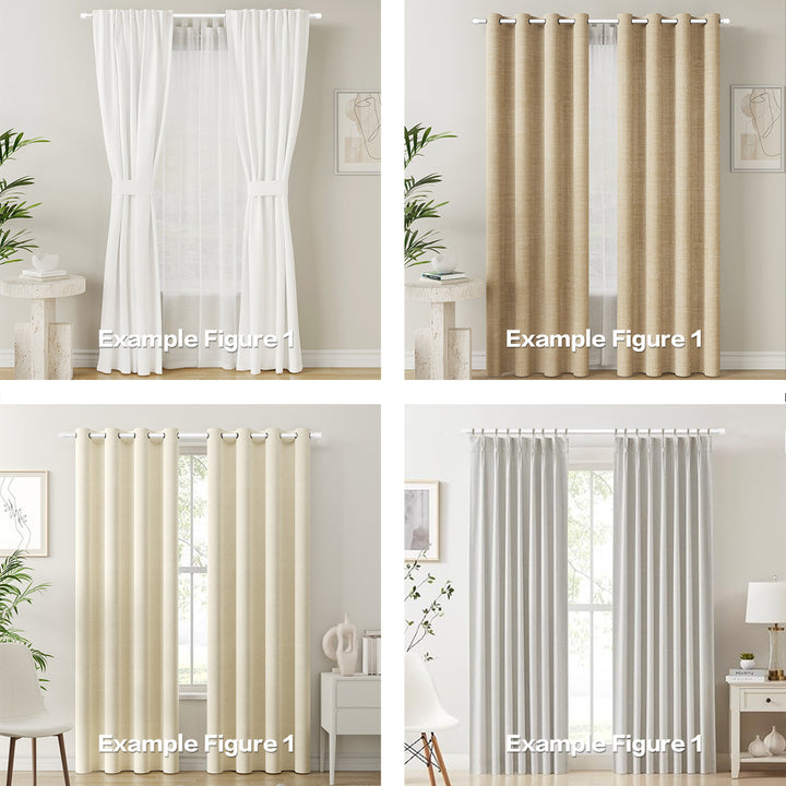 Thermal Insulated Curtain Rod Set