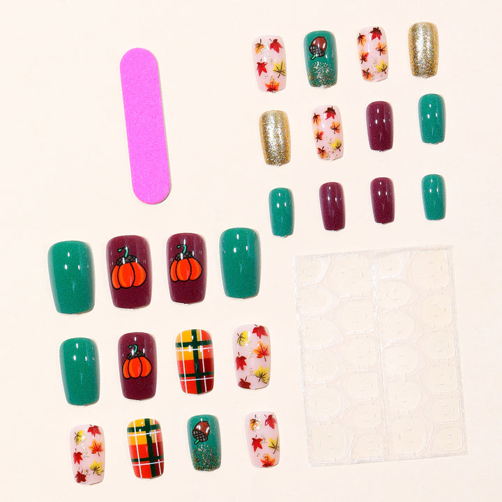 Autumn-Inspired Seasonal Nail Art Set Bowlift