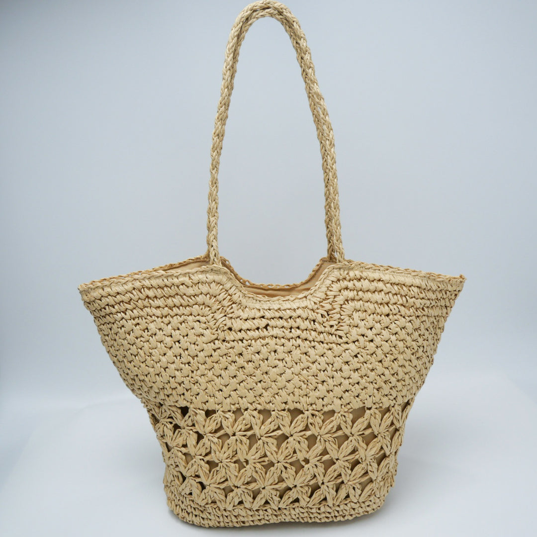 Vintage-Made Rattan Tote Bag Bowlift