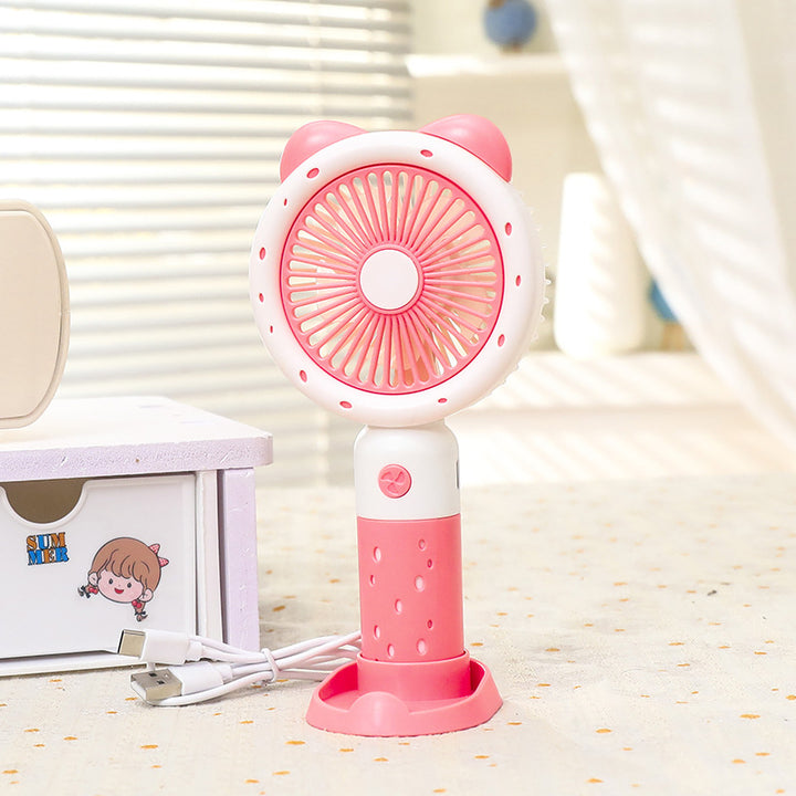 Women Portable Handheld Fan with Playful Antler Design Bowlift