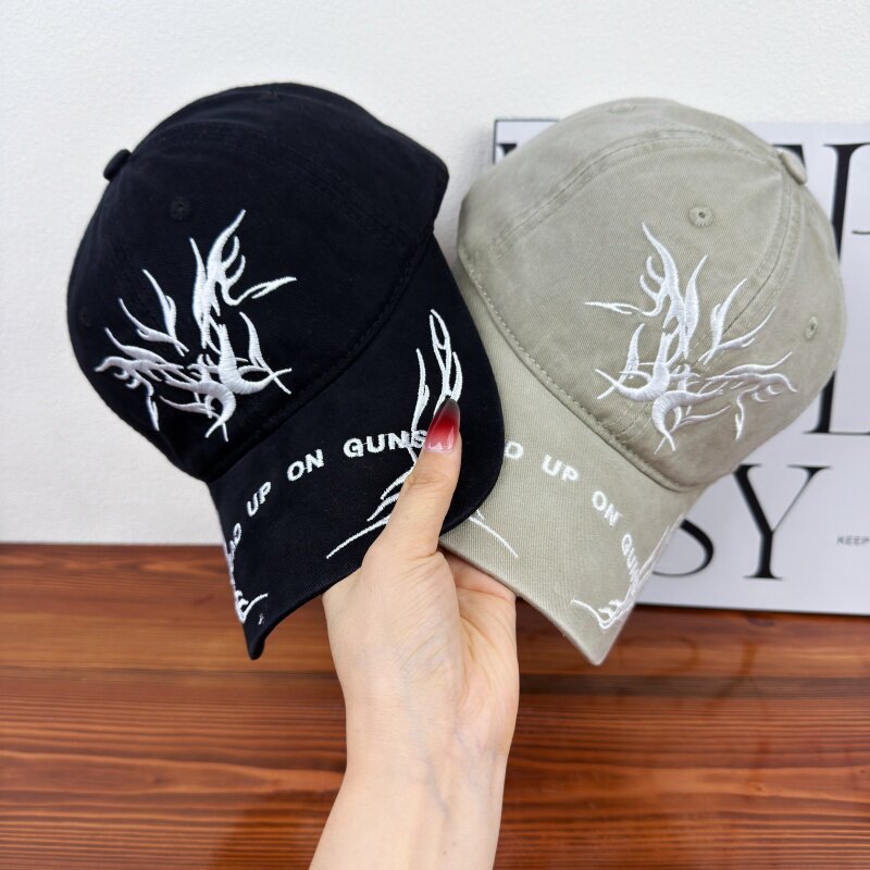 Men's Embroidered Graphic Baseball Cap Bowlift
