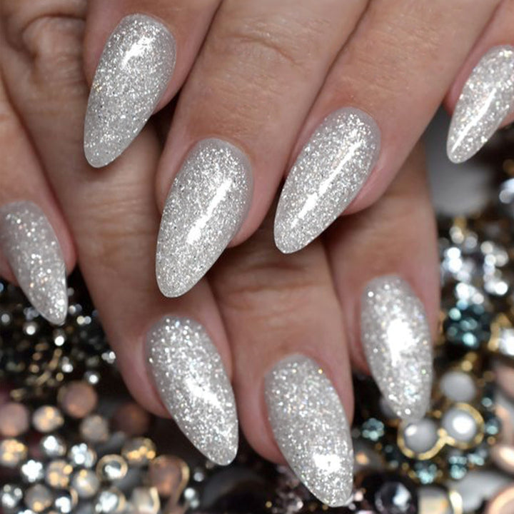 Sparkling Glamour Stiletto Press-On Nails Bowlift