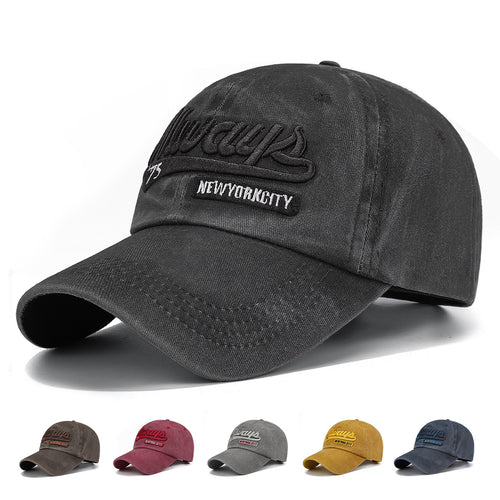 Women's Embroidered Cotton Baseball Cap Bowlift