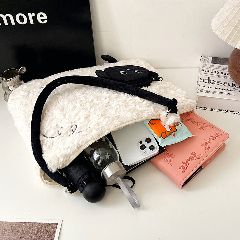 Cute Plush Handbag Bowlift