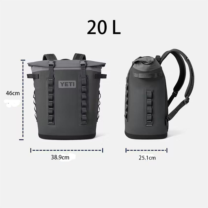 Unisex nan robust waterproof cooler backpack with roll closure and durable outer shell Bowlift