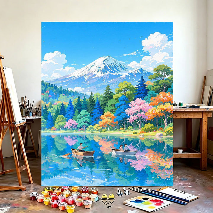 Scenic Mountain Landscape Wall Art Bowlift