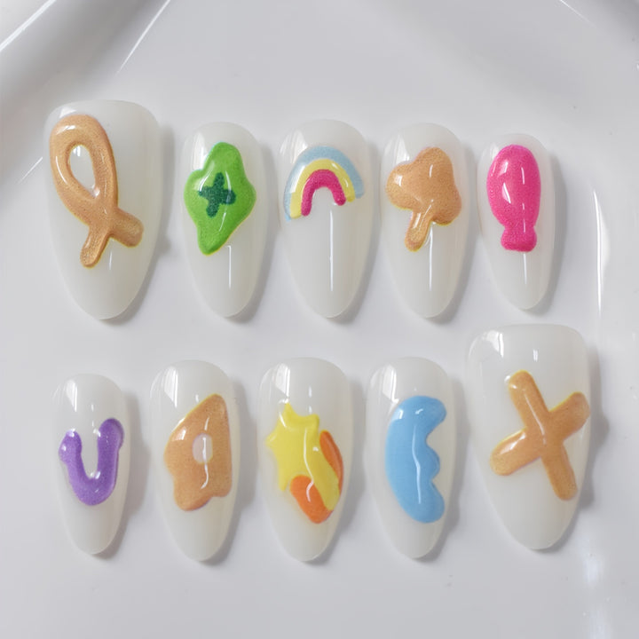 Artistic Gel Nail Art Design Bowlift
