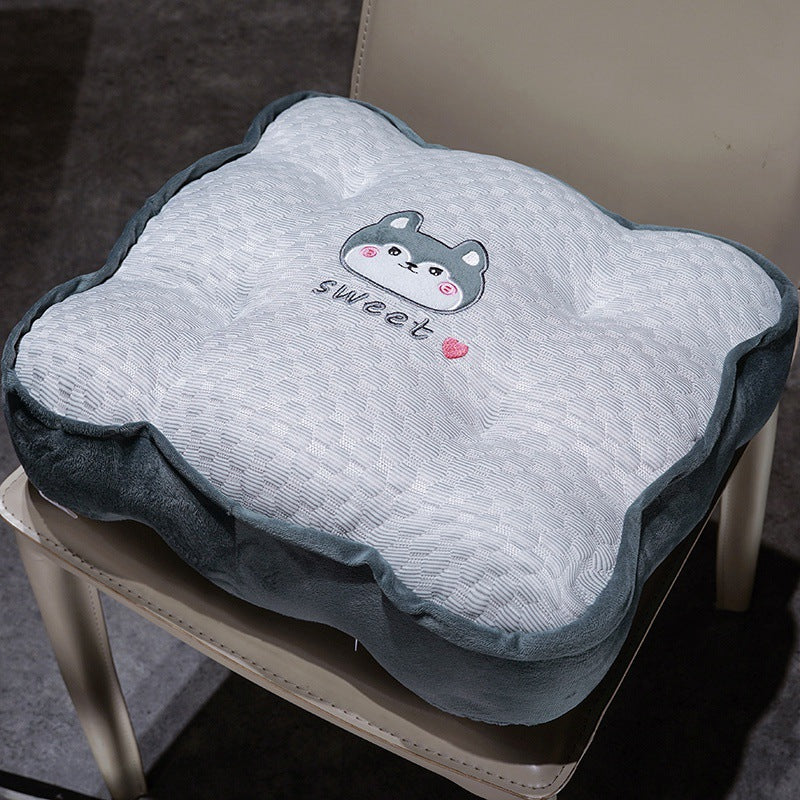 Plush comfort seat cushion with cute animal motif Bowlift