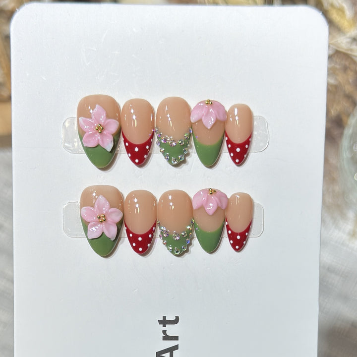 Reusable Press-On Nail Set Bowlift