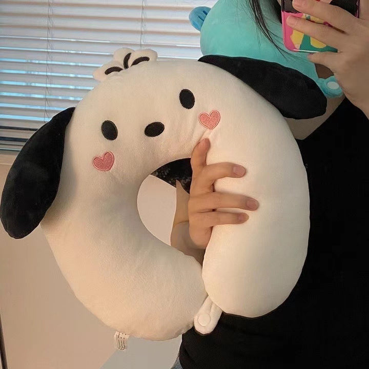 Women's Neck Pillow with Fun Alien Design Bowlift