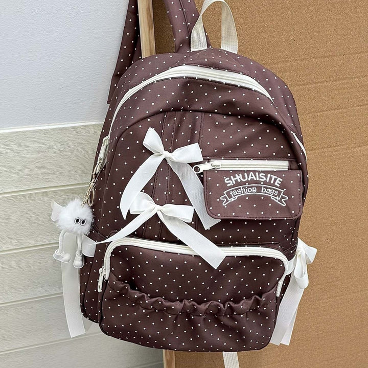 Playful Polka Dot Backpack