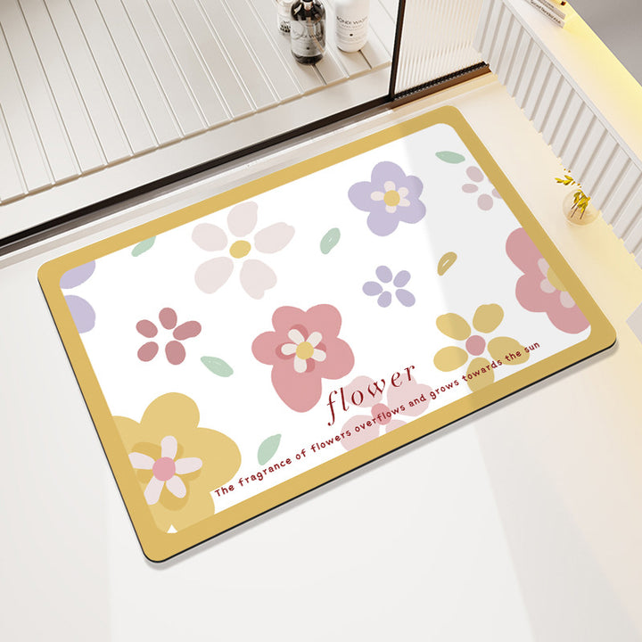 Decorative Honeycomb Bath Mat Bowlift