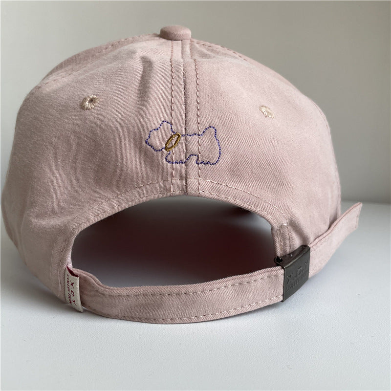 Women's Suede Embroidered Baseball Cap Bowlift