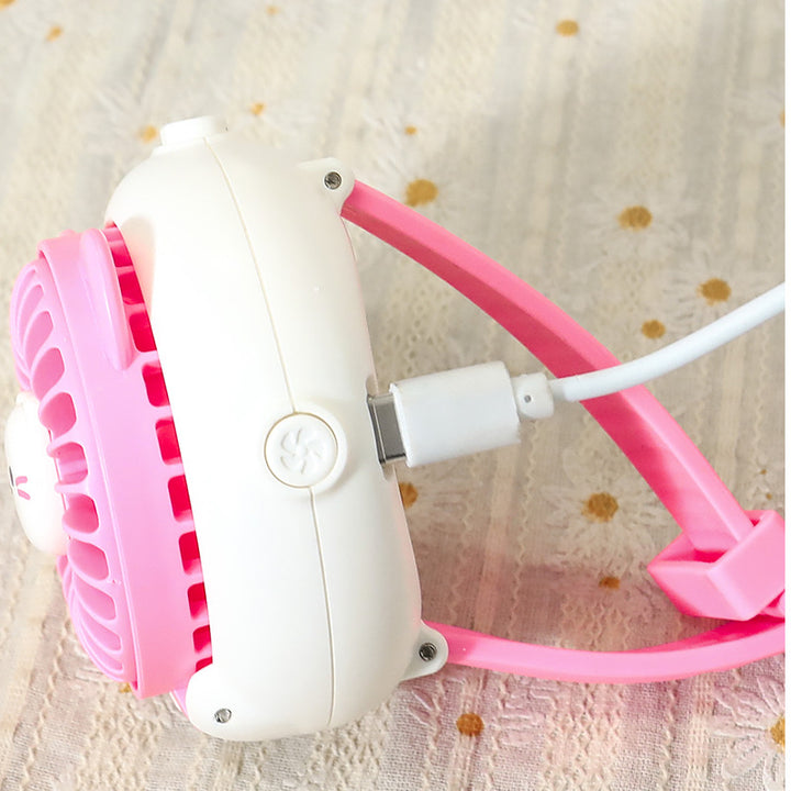 Ladies Portable Hand Fan in Cute Animal Design Bowlift