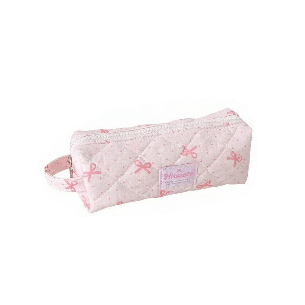 Quilted Pencil Case with Zipper Bowlift