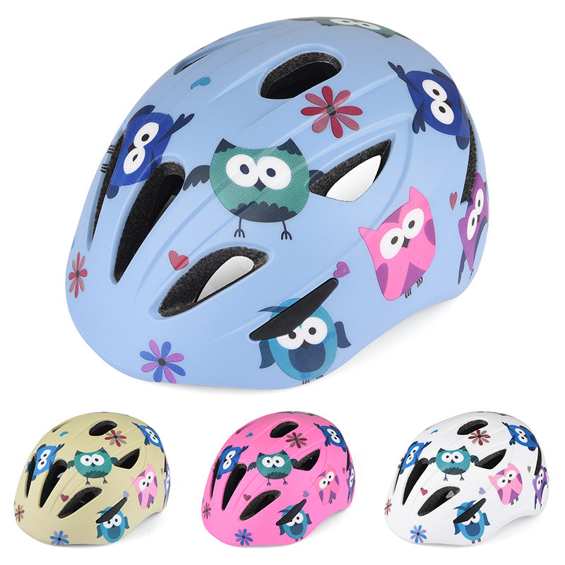 Children's Cute Animal Print Bicycle Helmet Bowlift
