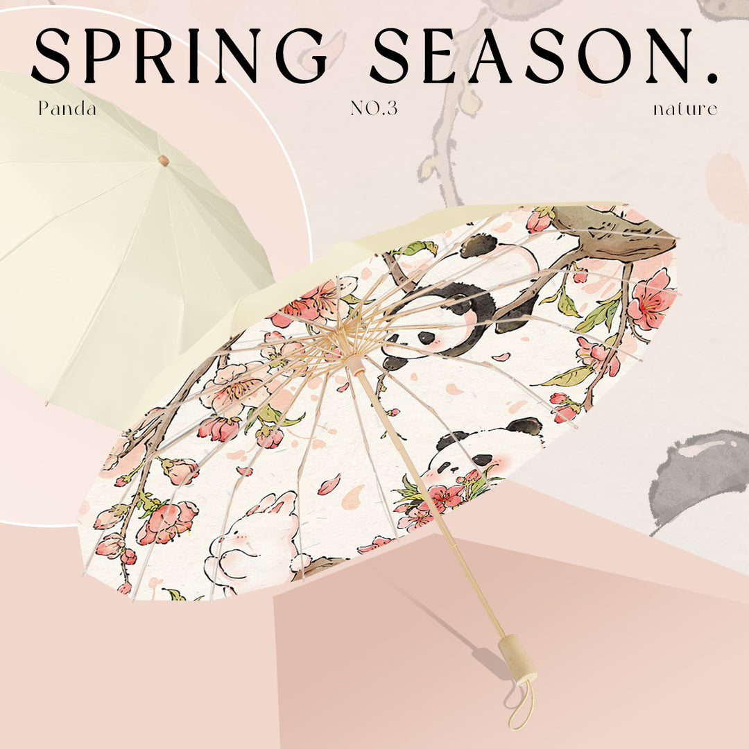 Ladies' sunshade in floral design Bowlift