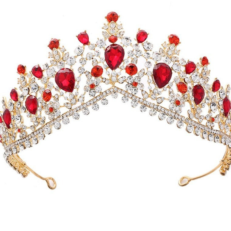 Women's Glamorous Tiara with Rhinestone and Crystal Embellishments Bowlift