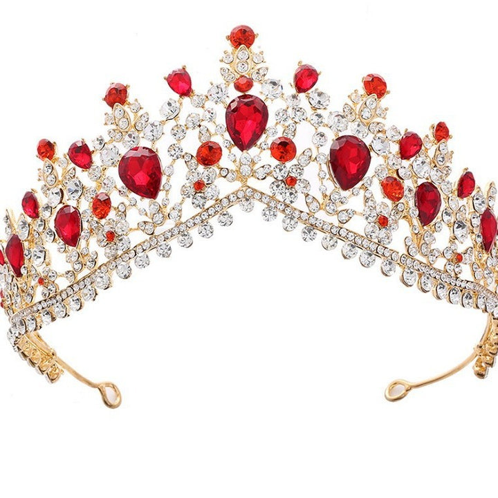 Women's Glamorous Tiara with Rhinestone and Crystal Embellishments Bowlift