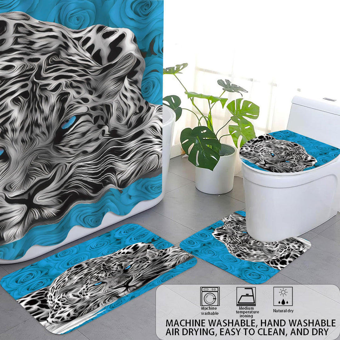 Artistic Floral Theme Bathroom Décor Set Bowlift