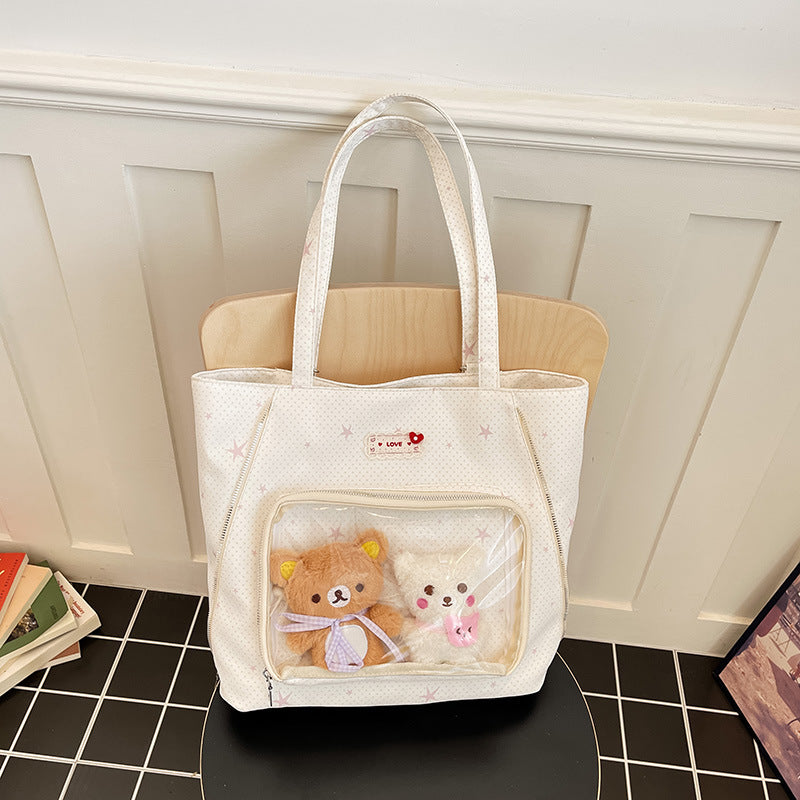 Transparent Window Tote Bag