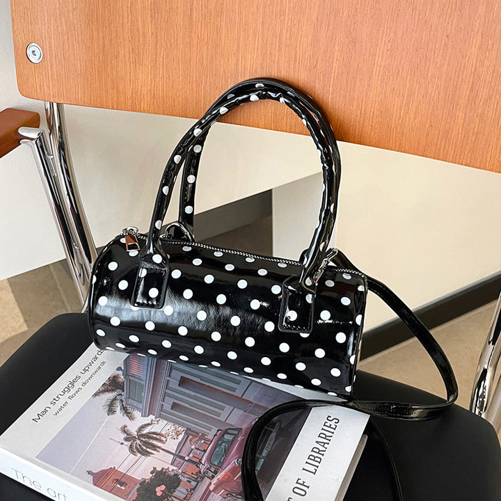 WoChic Structured Polka Dot Handbag Bowlift