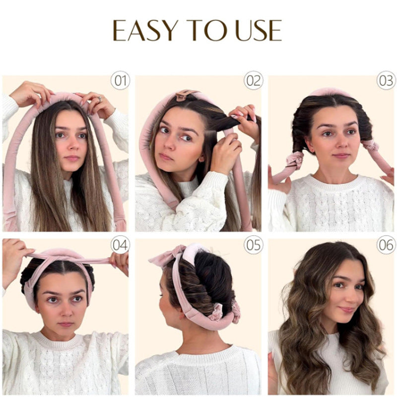 Heatless Satin Hair Curling Set