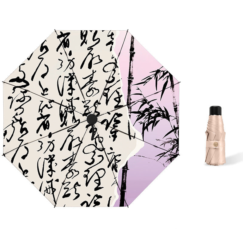 Women's compact umbrella with unique design Bowlift