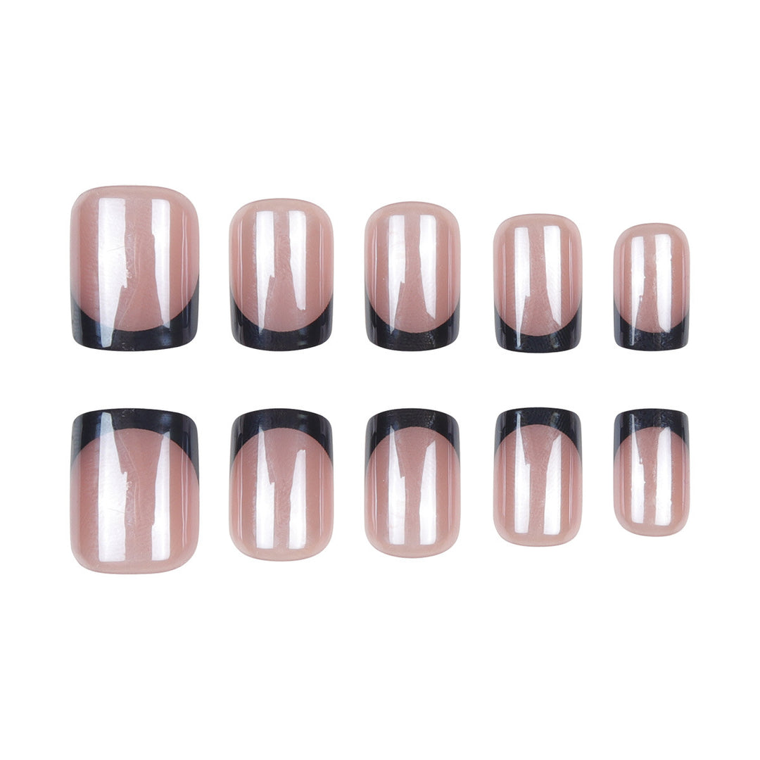 Elegant French Tip Press-On Nails Bowlift 1789085963