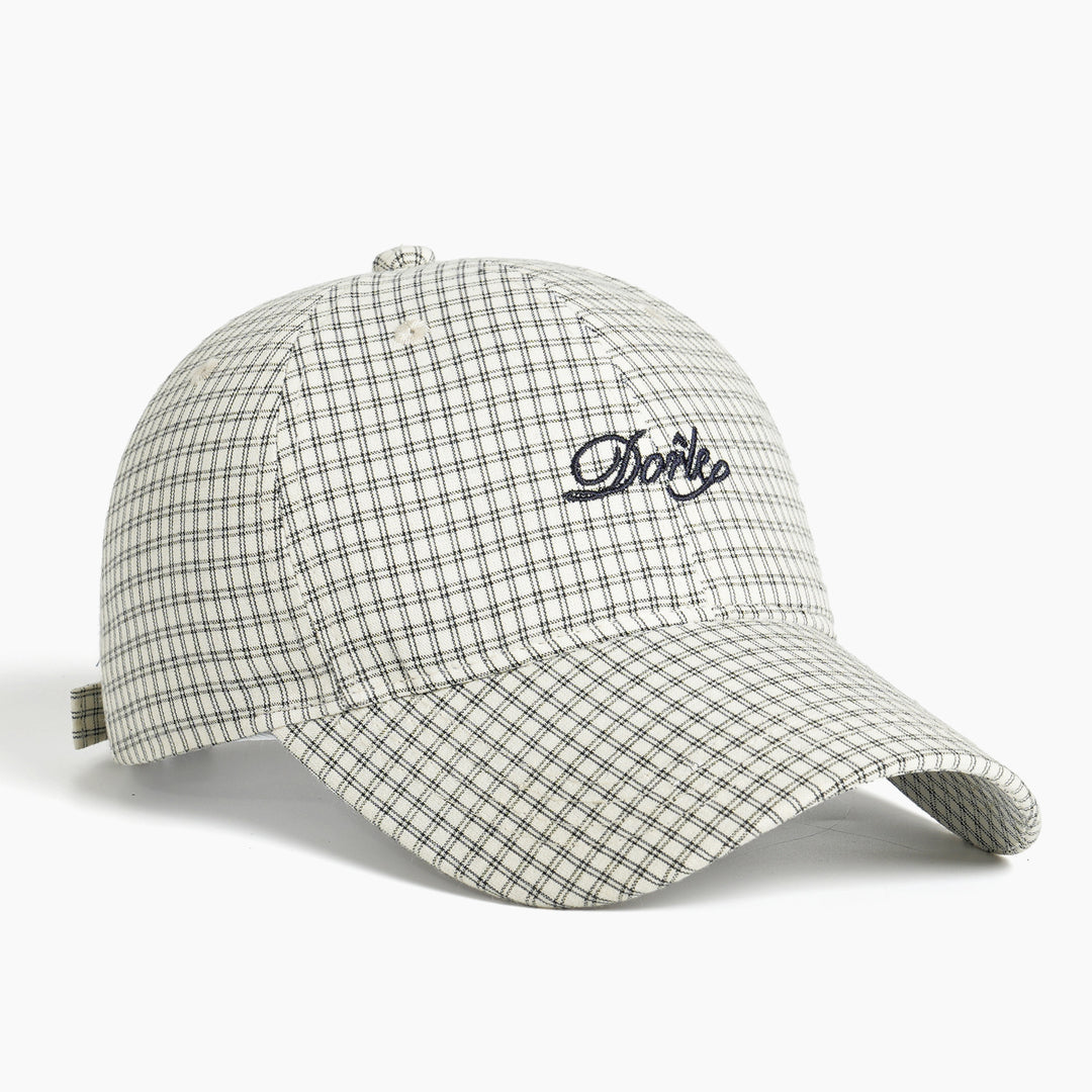 Women's Sporty Checkered Cap Bowlift