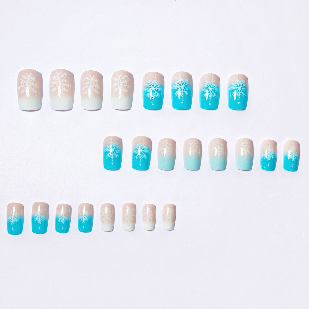 Artistic Winter Wonderland Nail Art Bowlift