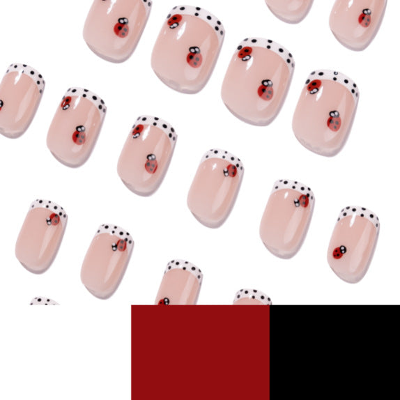 Artistic nail art with ladybug designs Bowlift