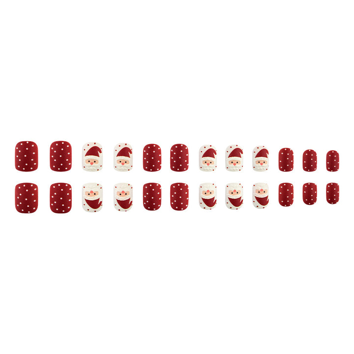 Festive Santa-Themed Nail Art Bowlift