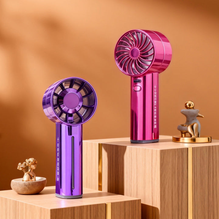Portable handheld fan with USB charging function and ergonomic design Bowlift