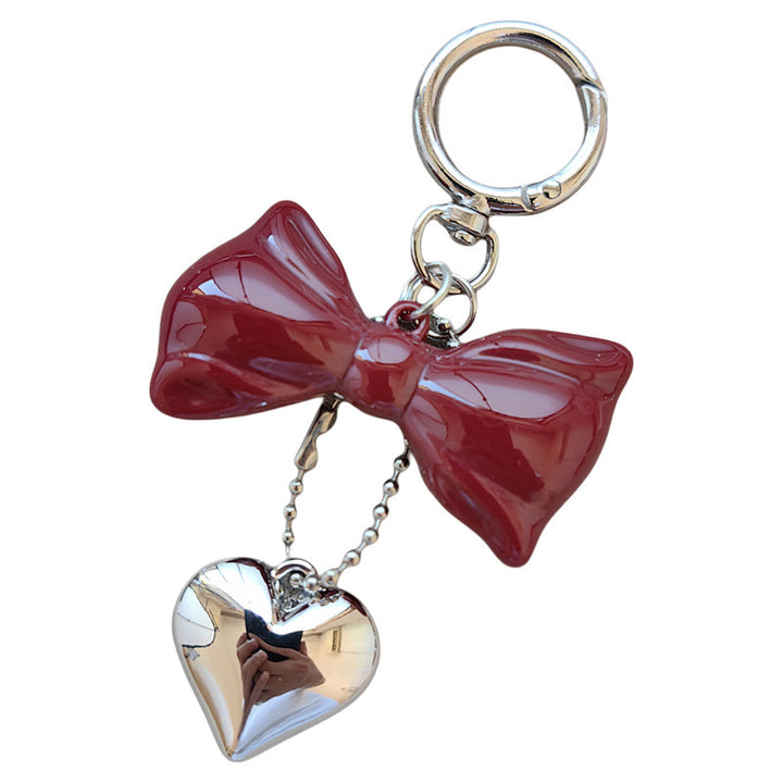 Keychain with bow and heart motif Bowlift