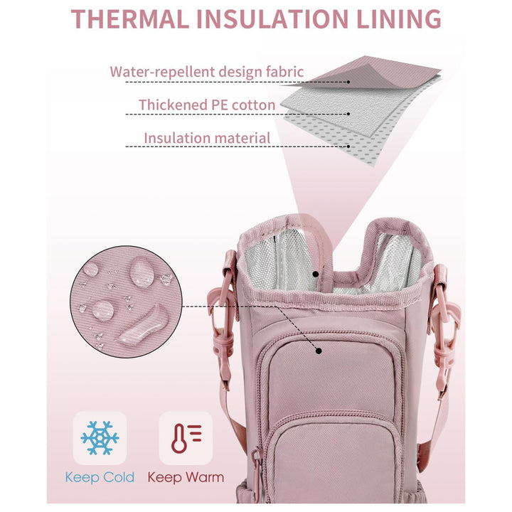 Practical crossbody bag with versatile compartments and a removable cup holder Bowlift
