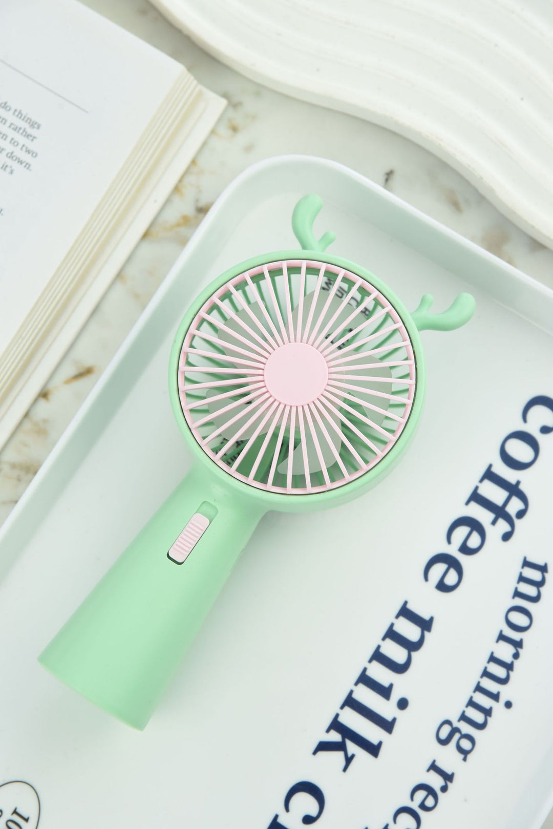 Women Portable Hand Fan with Funny Animal Design Bowlift