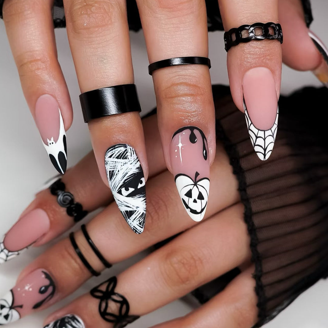 Creative Halloween-style Art Fake Nails Bowlift