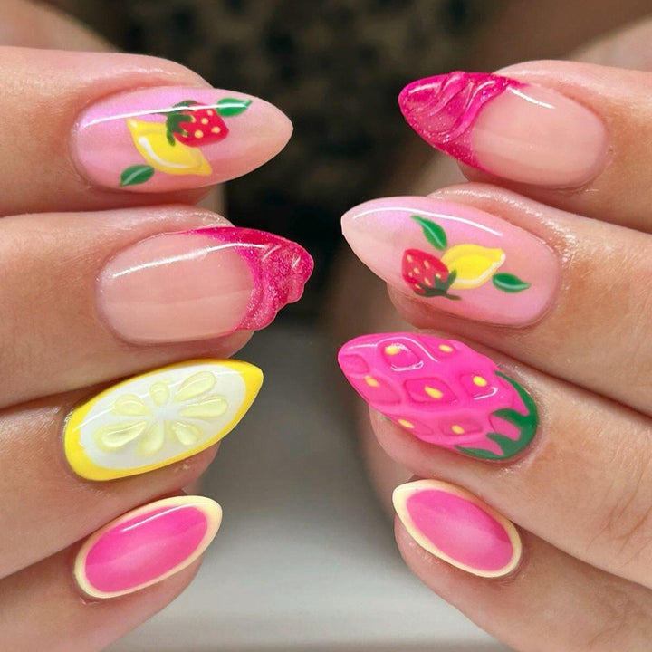 Creative Art Nails with Cheerful Fruit Design Bowlift