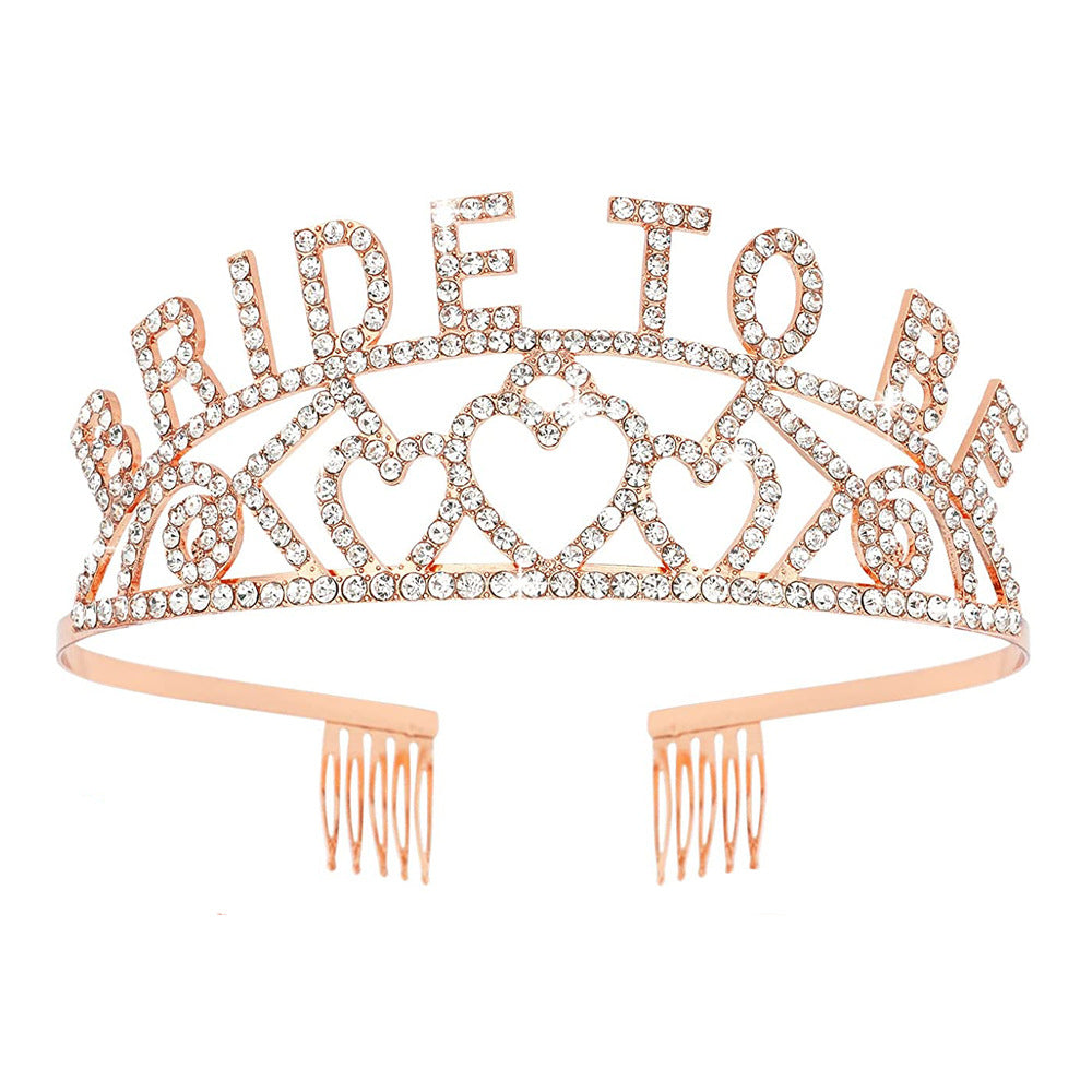 Women's Glittering Tiara with Heart Motifs Bowlift