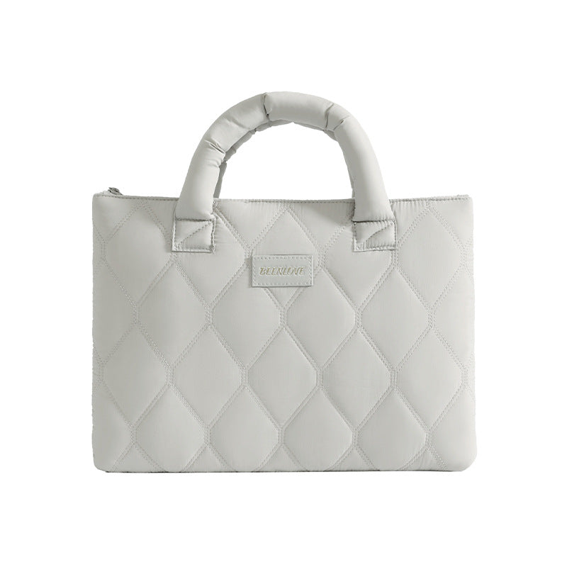 Quilted Laptop Briefcase Bowlift