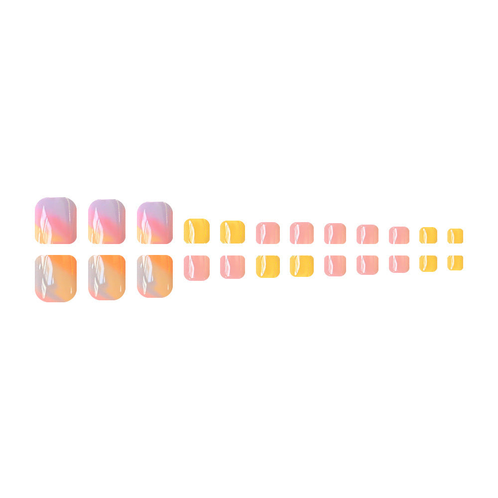 Nail art set with colorful gradient and elegant designs Bowlift